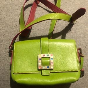 Dooney and Bourke lime green handbag.